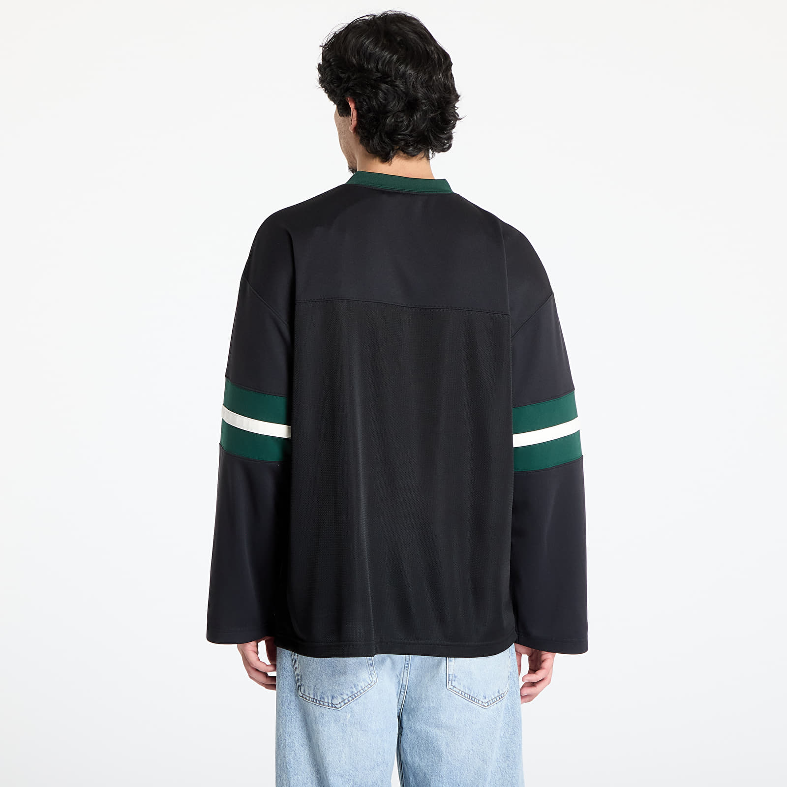 Koszulki męskie Carhartt WIP Long Sleeve Detroit Mesh T-Shirt UNISEX Black/ Conifer/ Wax