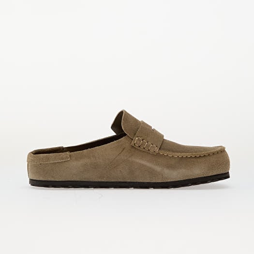 Birkenstock Naples Wrapped Suede Leather Taupe | Queens