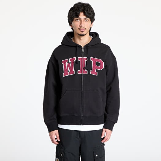 Pulóver Carhartt WIP Hooded WIP Sweatshirt UNISEX Black Stone Washed