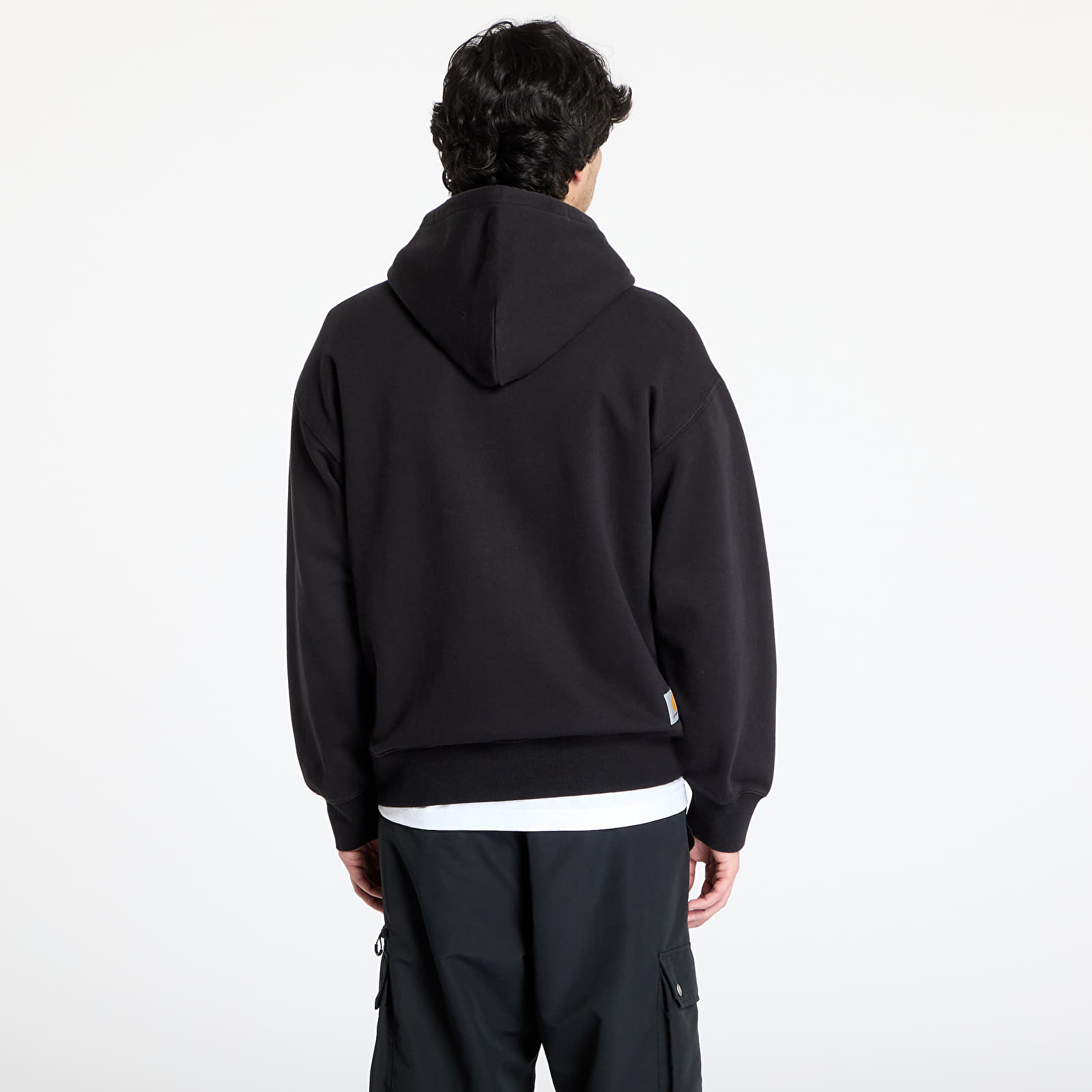 Sudaderas de hombre Carhartt WIP Hooded WIP Sweatshirt UNISEX Black Stone Washed