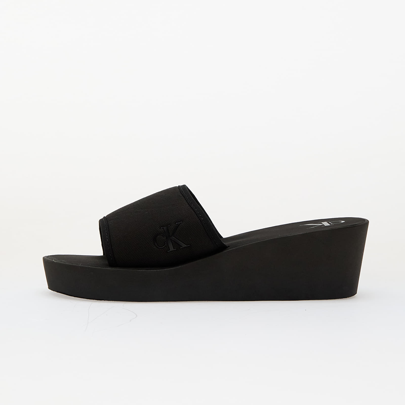 Ženske superge in čevlji Calvin Klein Jeans Beach Wedge Slide Ca Black