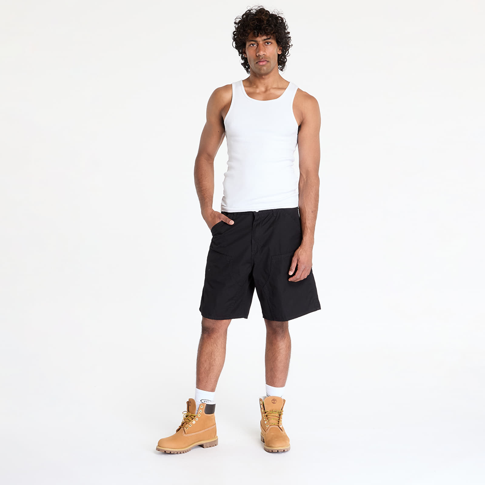 Men's shorts Carhartt WIP Double Knee Short Black Rinsed