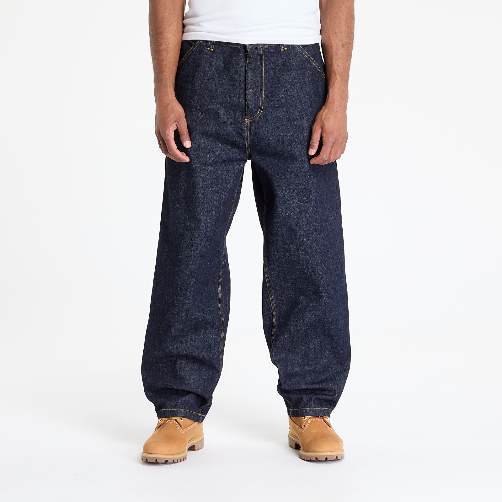 Meeste teksad Carhartt WIP OG Single Knee Pant Blue Rinsed