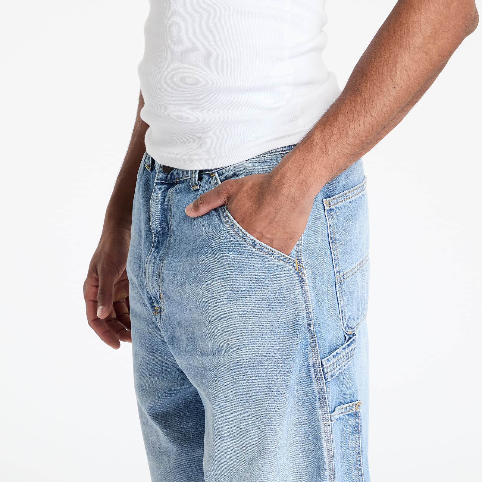 Meeste teksad Carhartt WIP OG Single Knee Pant Blue Burst Washed
