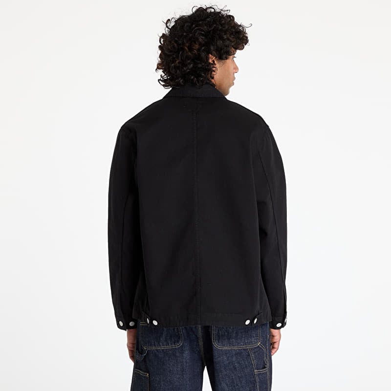 Carhartt WIP Drewe Chore Coat UNISEX Black Rinsed | Queens