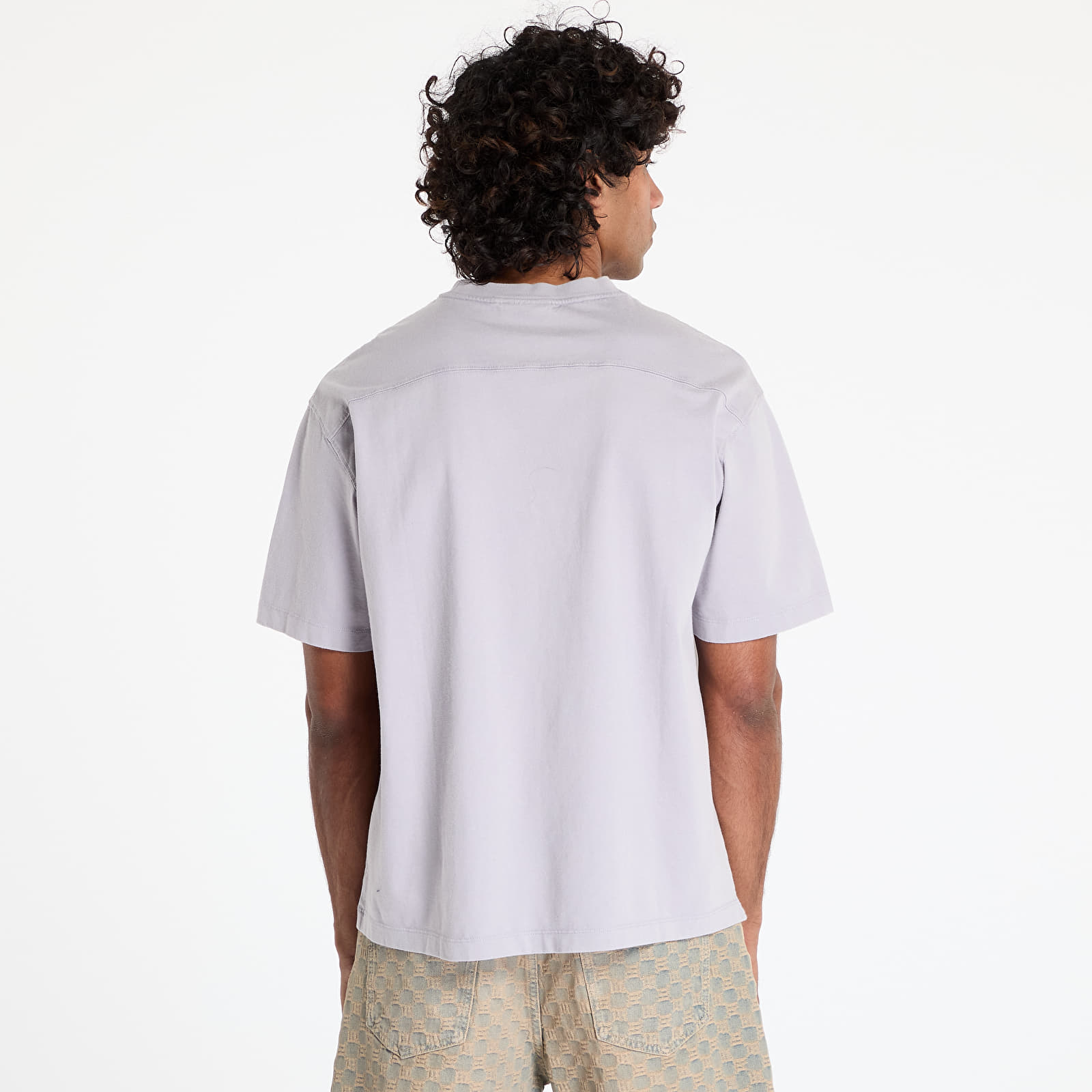 Camisetas hombre Calvin Klein Jeans 16S Jersey Washed Tee Lilac Gray