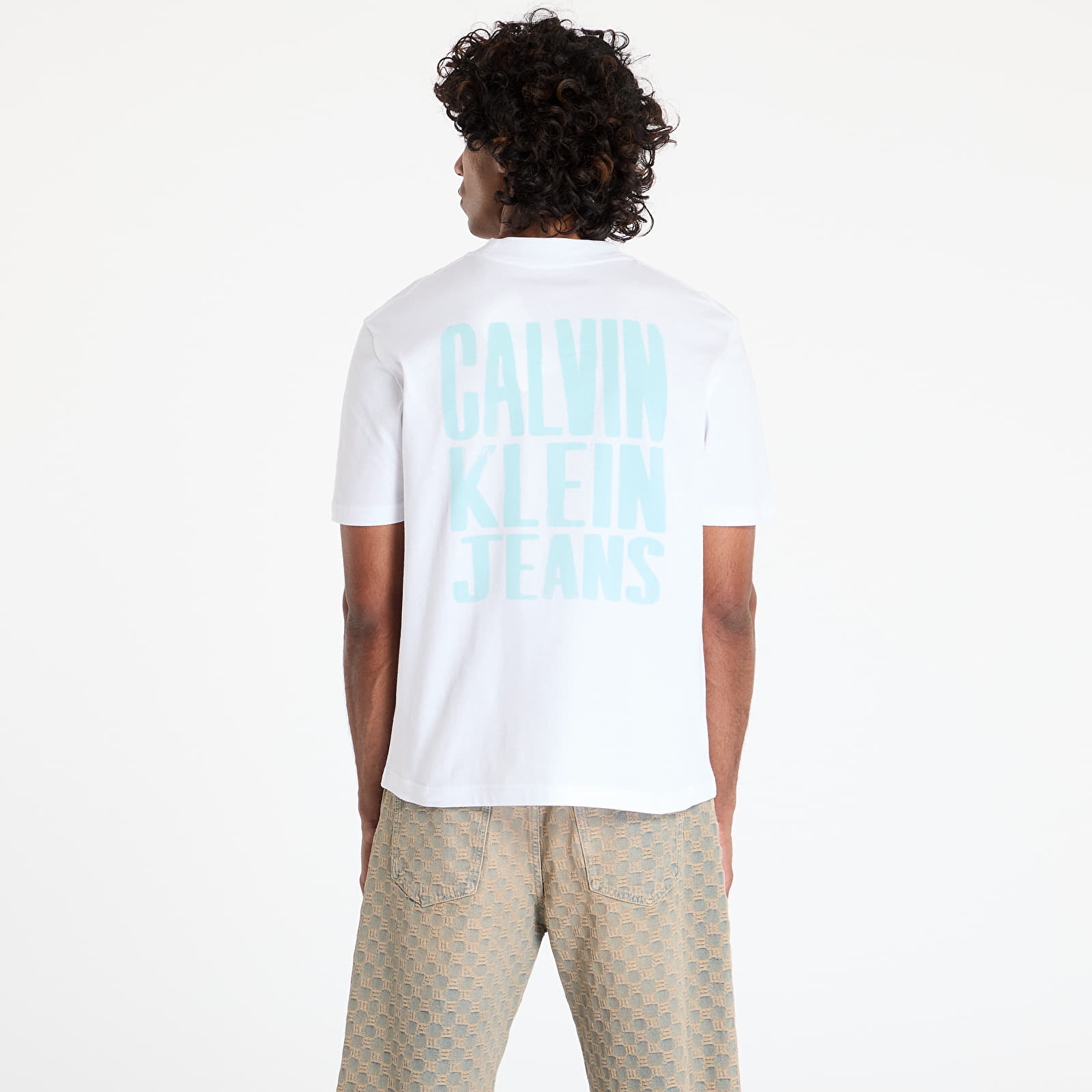 Men's T-shirts Calvin Klein Jeans Painted Calvin Klein Tee White
