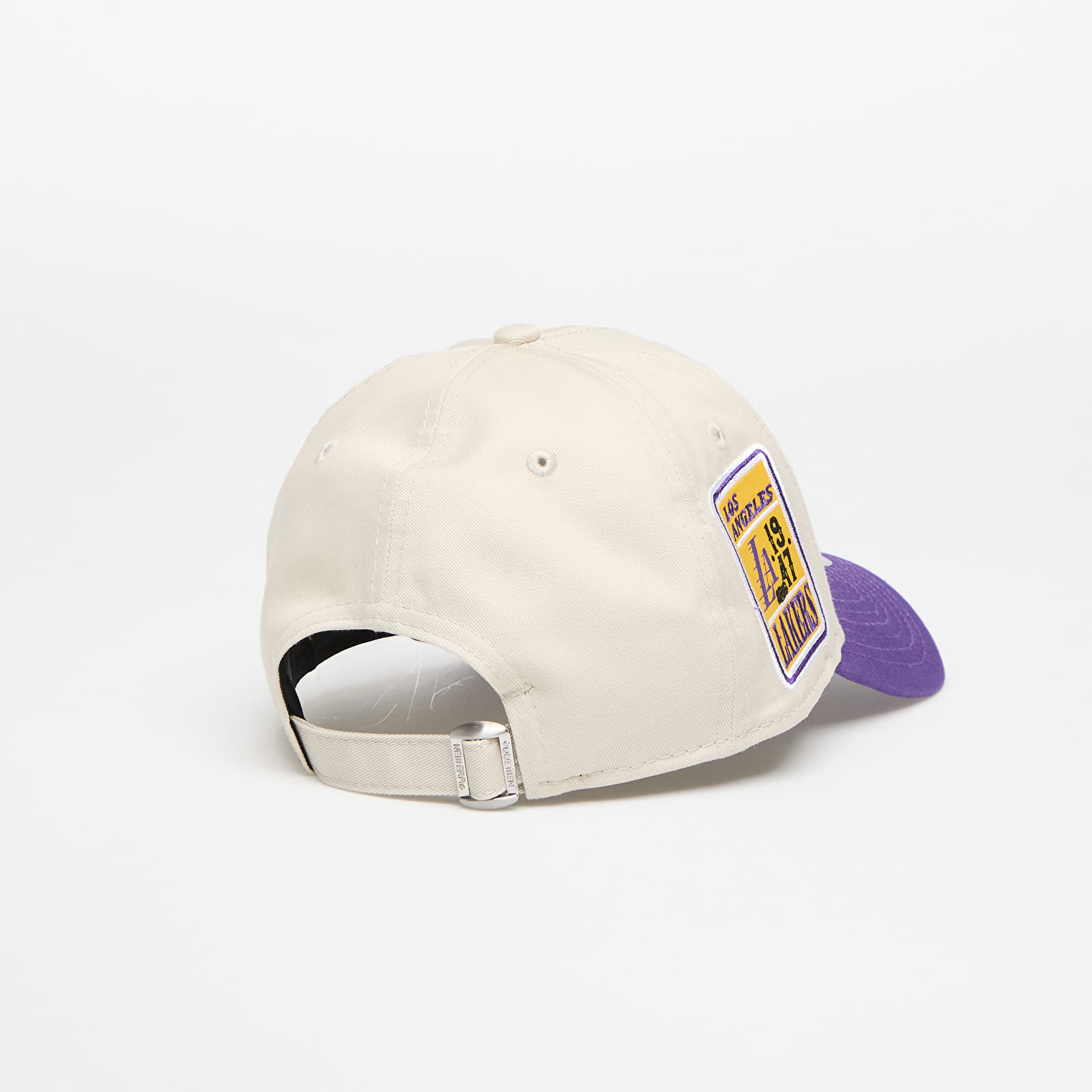 Sapkák New Era Los Angeles Lakers 9FORTY Contrast Patch Adjustable Cap Stone/ True Purple