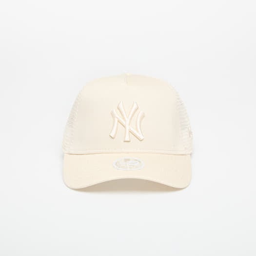 Baseball sapka New Era New York Yankees 9FORTY Womens League Essential Trucker Cap Light Cream