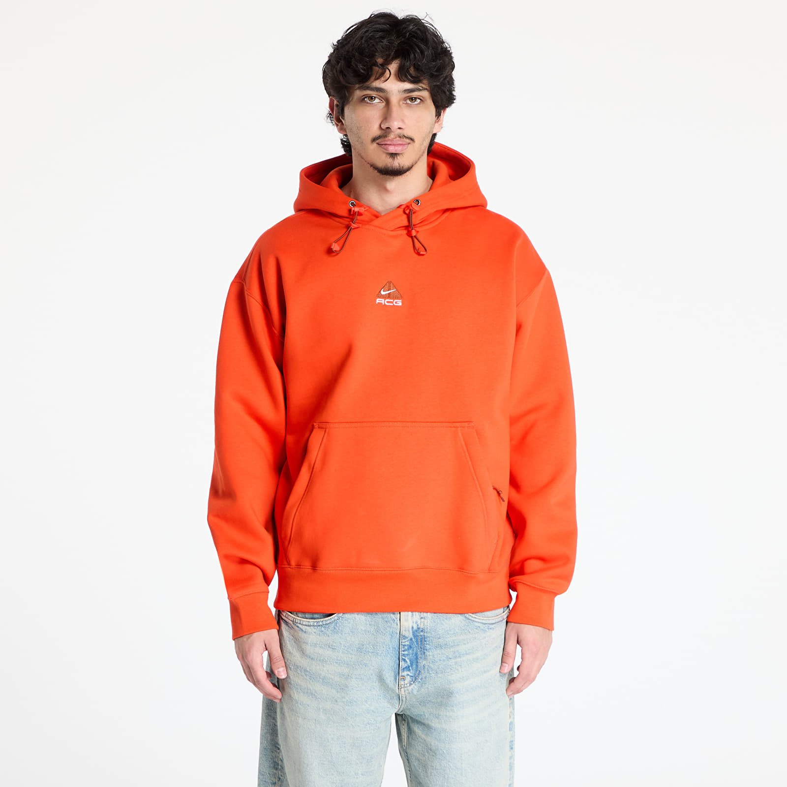 Meeste kampsunid Nike ACG Therma-FIT Fleece Pullover Hoodie Picante Red/ Cinnamon/ Summit White
