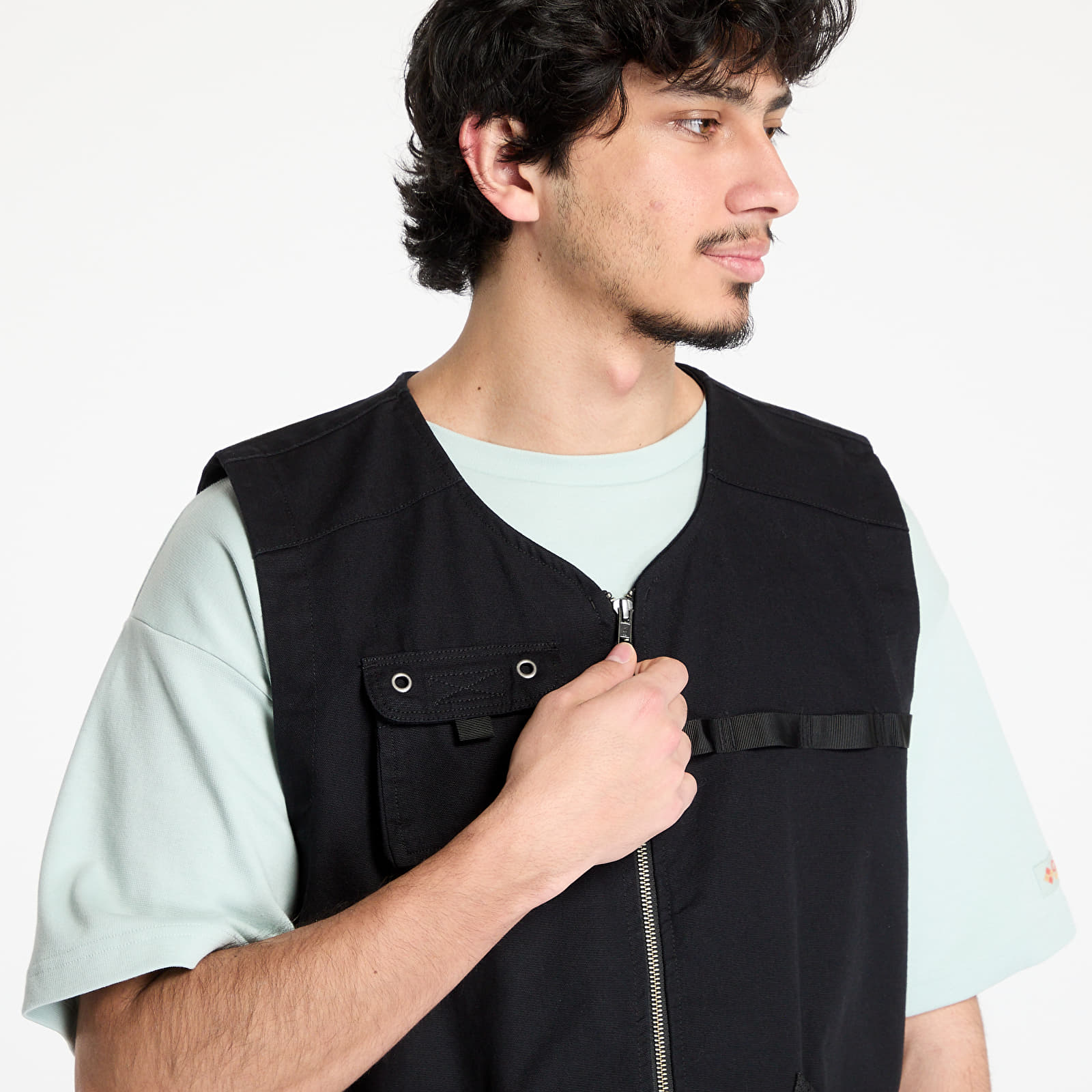 Chalecos para hombre Vans LX Spade Utility Vest Black