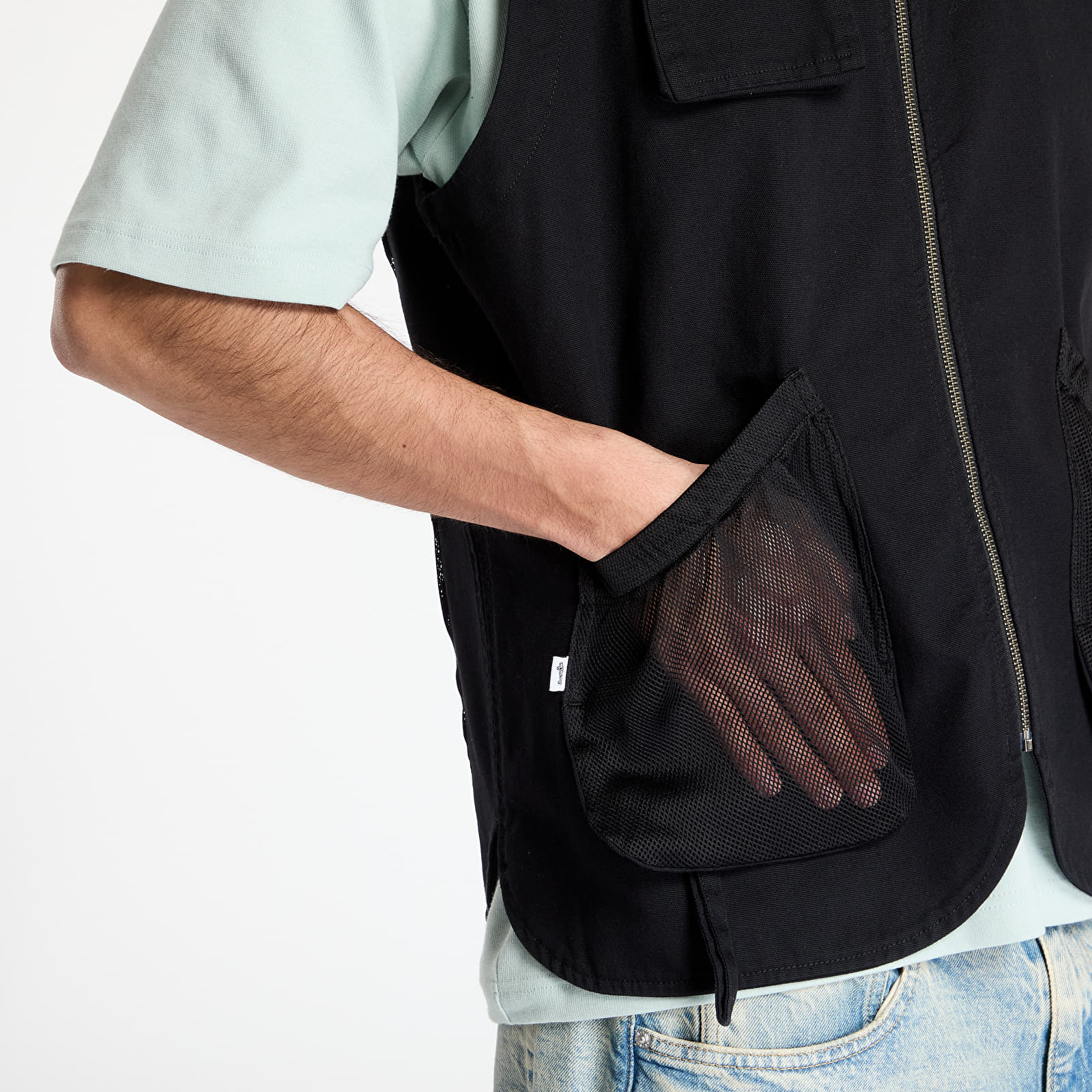 Chalecos para hombre Vans LX Spade Utility Vest Black