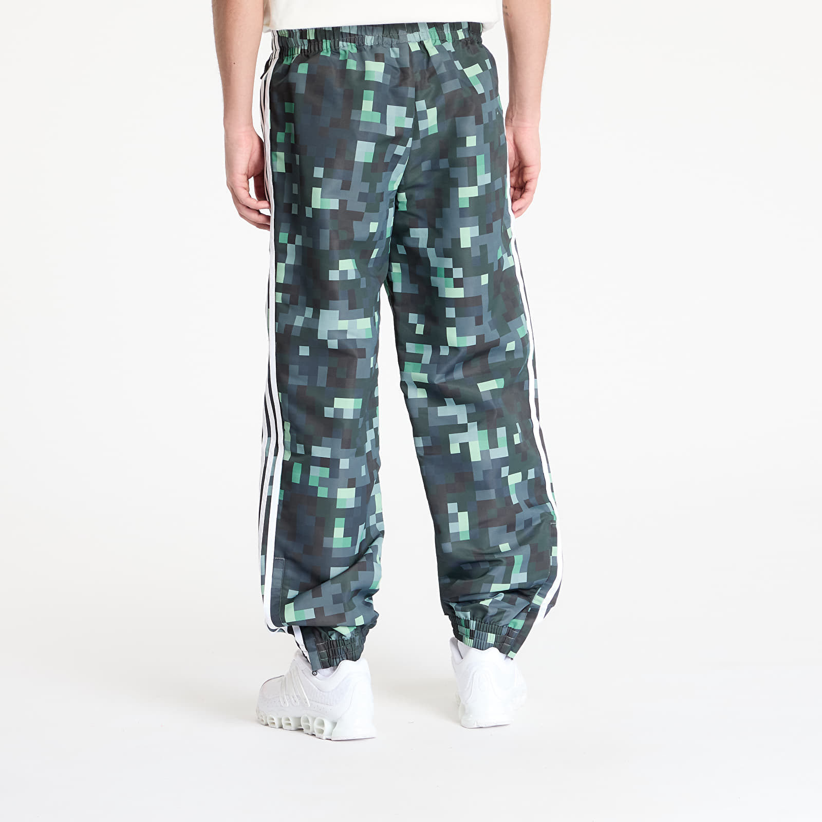 Men's trousers adidas x Minecraft Trackpant Green/ Silver Pebble/ Magic Lime