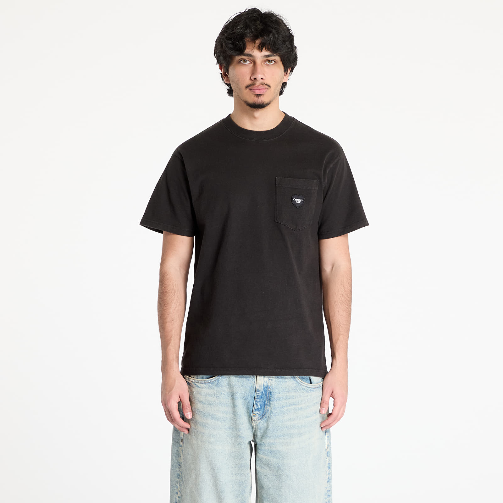 Camisetas hombre Carhartt WIP S/S Ingo Pocket T-Shirt UNISEX Black Garment Dyed