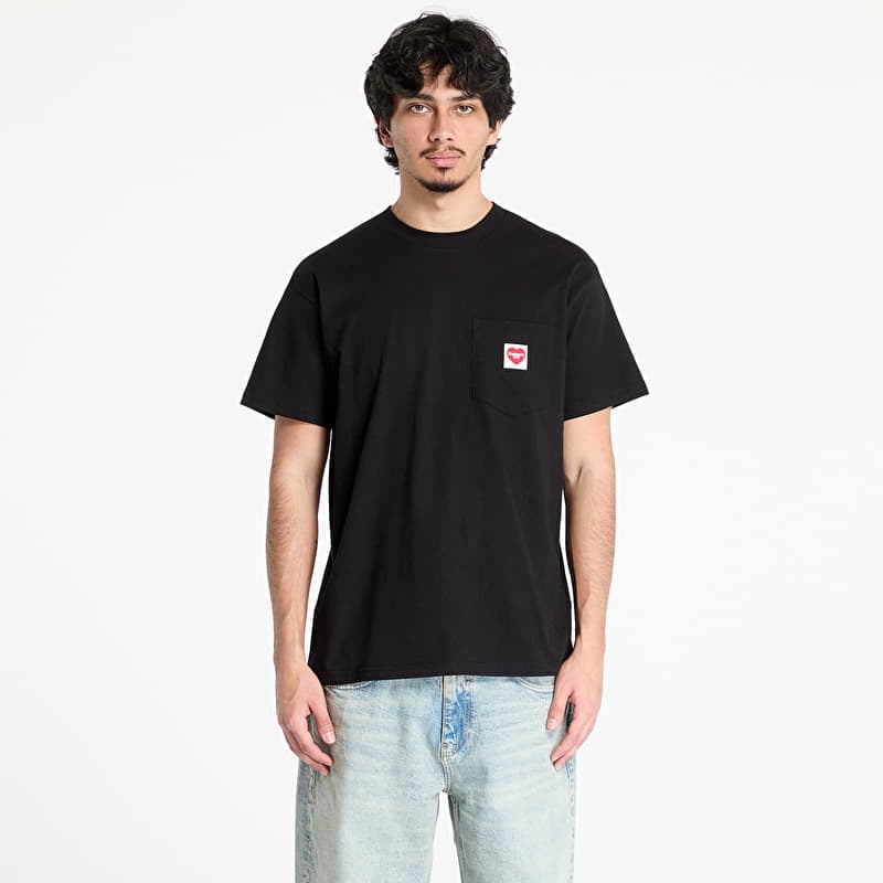 T-shirt Carhartt WIP S/S Pocket Heart T-Shirt UNISEX Black/ Red