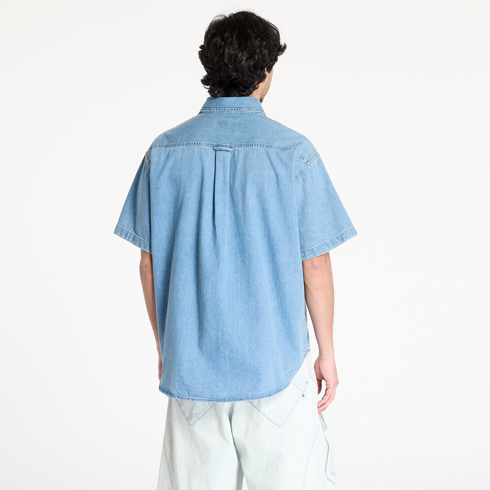 Meeste särgid Carhartt WIP S/S Lucas Shirt UNISEX Blue Bleached