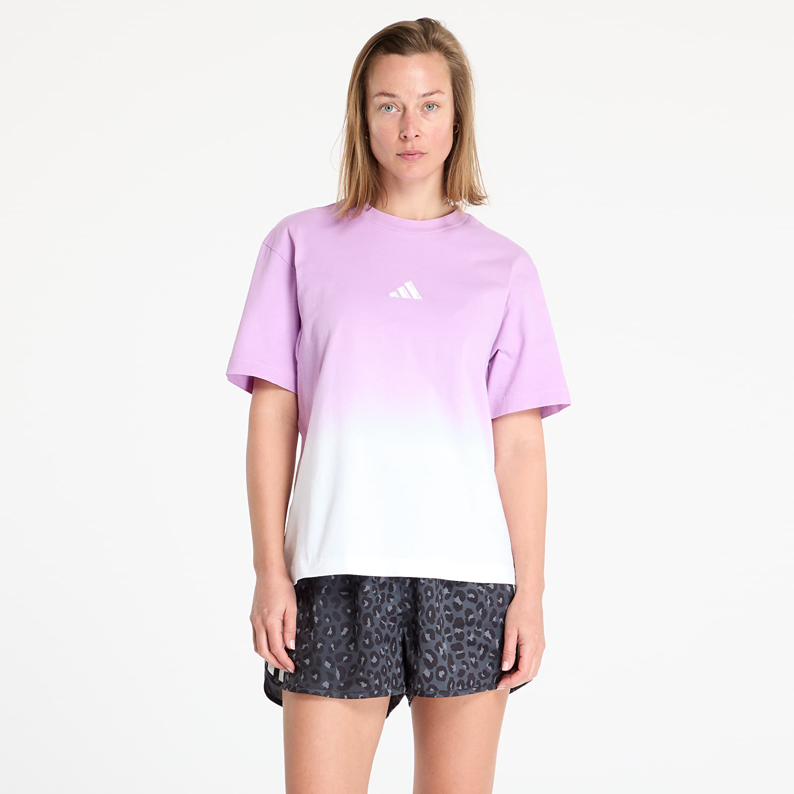 Camisetas adidas All Szn Loose Dip Dye T-Shirt White/ Bliss Lilac
