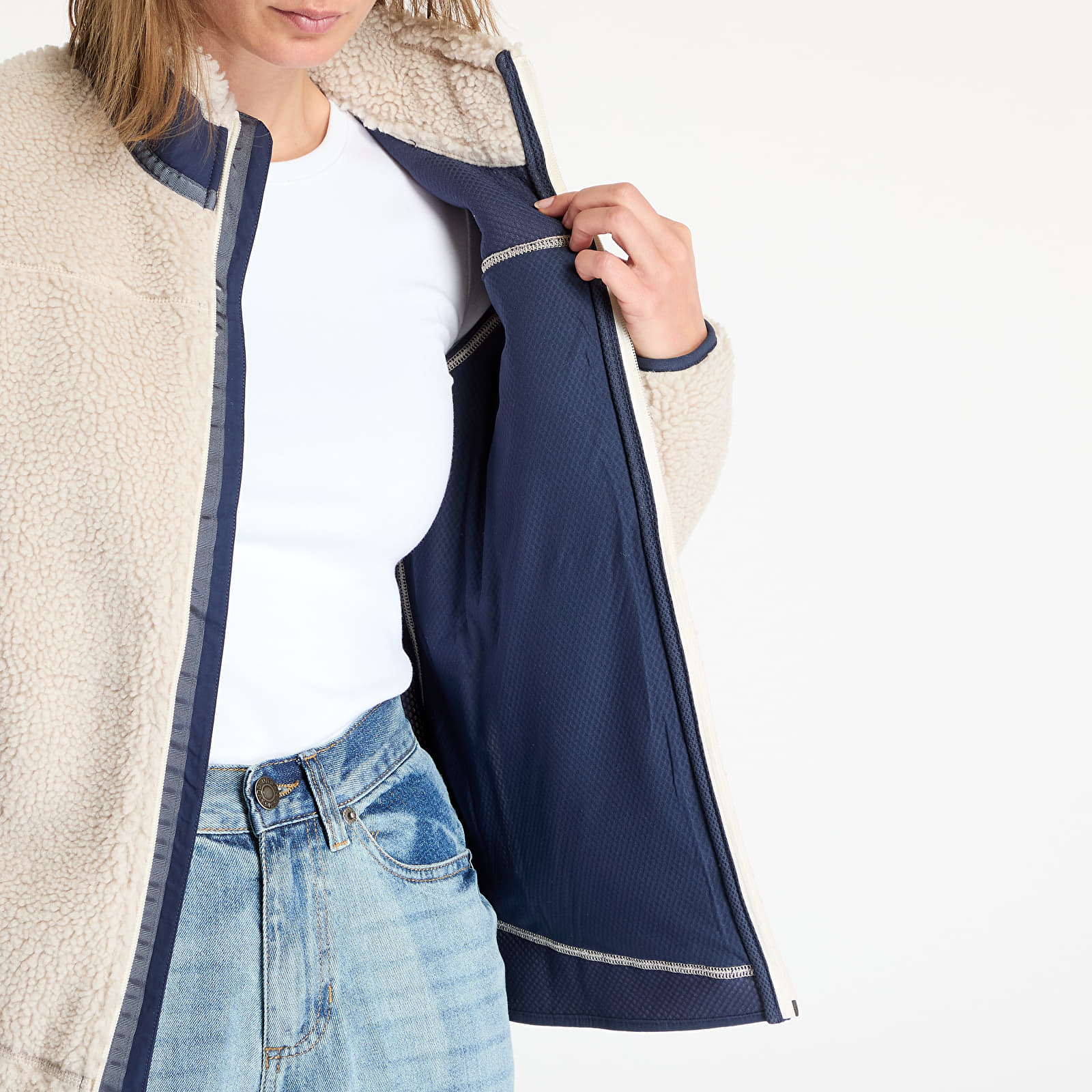 Women's jackets Patagonia W's Classic Retro-X Jacket Natural/ New Navy