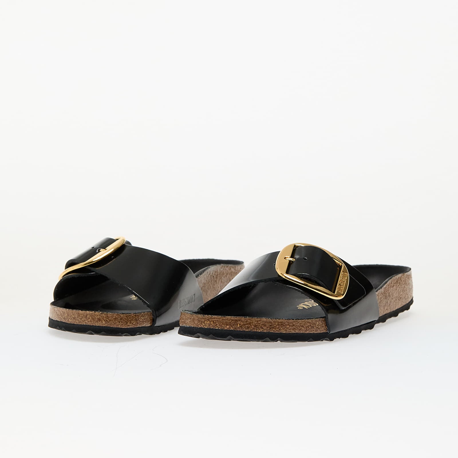 Dámske topánky a tenisky Birkenstock Madrid Big Buckle Natural Leather Patent Nappa Glamour