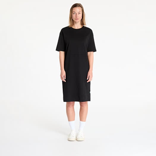 Urban Classics Ladies Organic Oversized Slit Tee Dress Black