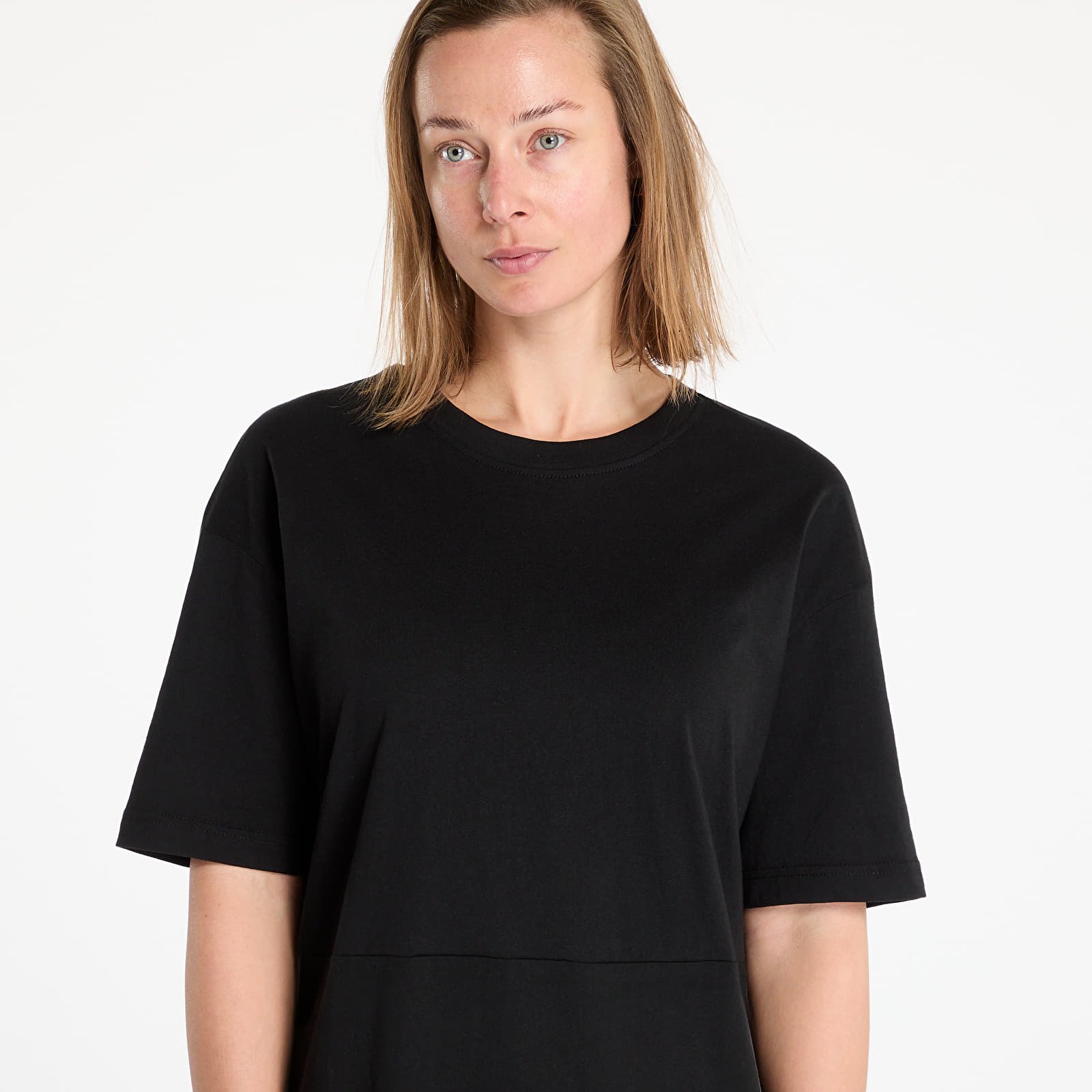 Vestido Urban Classics Ladies Organic Oversized Slit Tee Dress Black