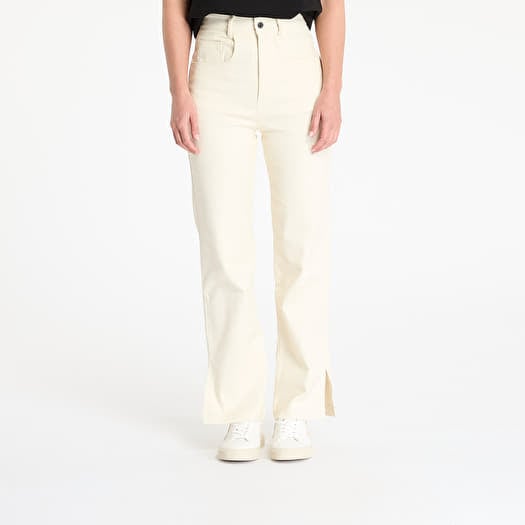 Sixth June Slit Wide Leg Pants Cream