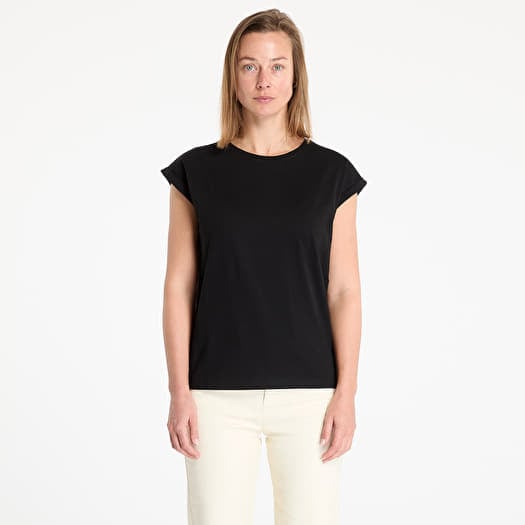 Tričko Urban Classics Ladies Organic Extended Shoulder Tee Black