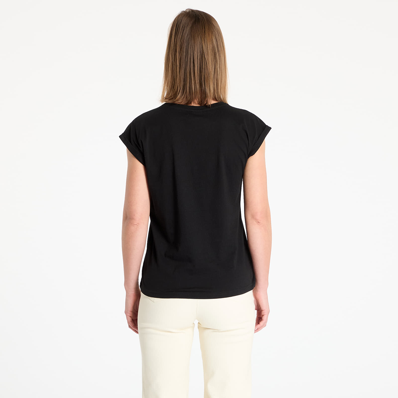 Tricouri Urban Classics Ladies Organic Extended Shoulder Tee Black