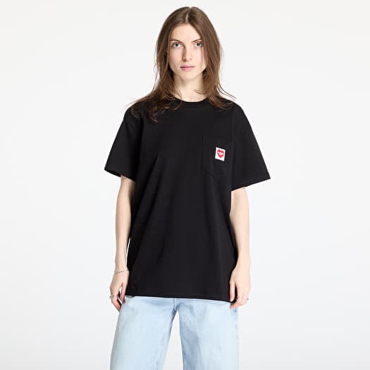 Tričko Carhartt WIP S/S Pocket Heart T-Shirt UNISEX Black/ Red
