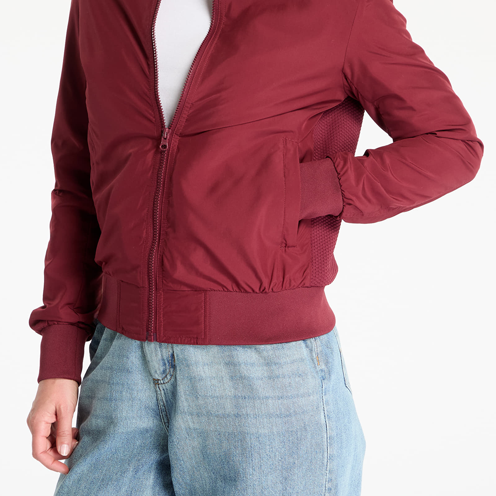 Bundy Urban Classics Ladies Light Bomber Jacket Wine