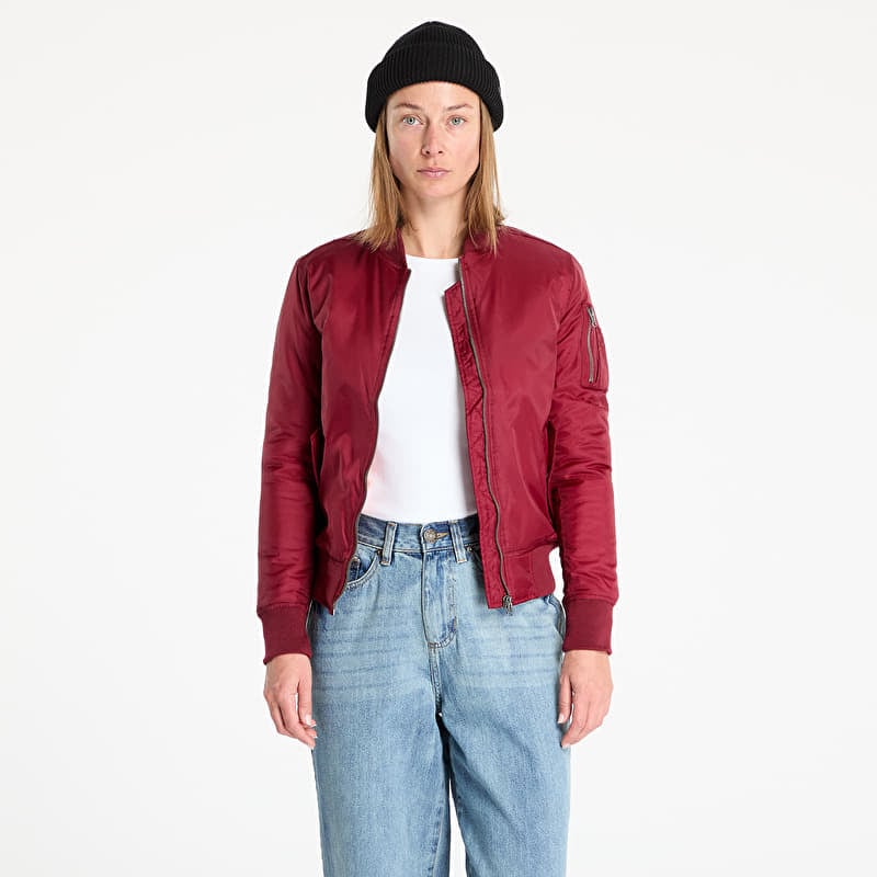Bunda Urban Classics Ladies Basic Bomber Jacket Wine