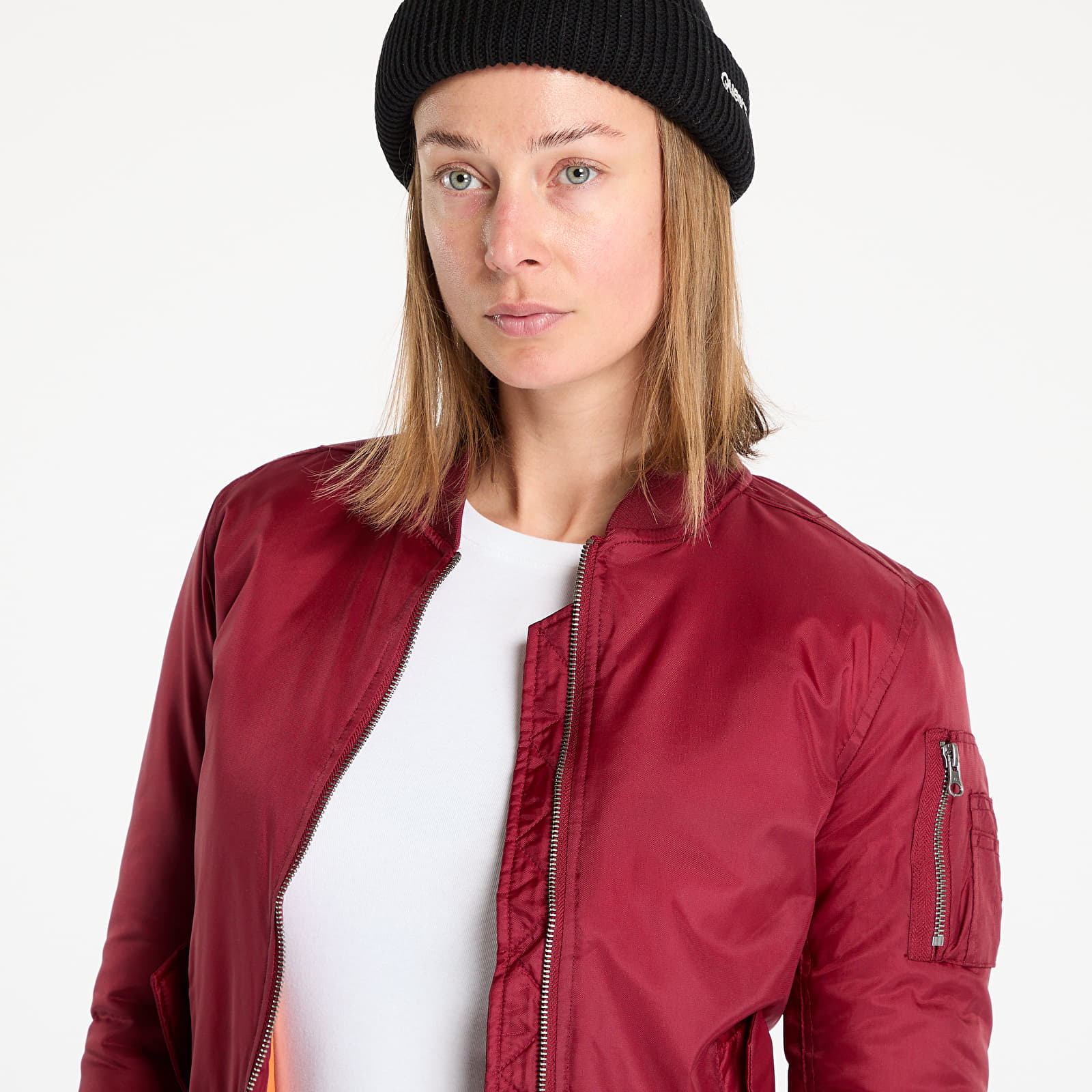 Jackets Urban Classics Ladies Basic Bomber Jacket Wine