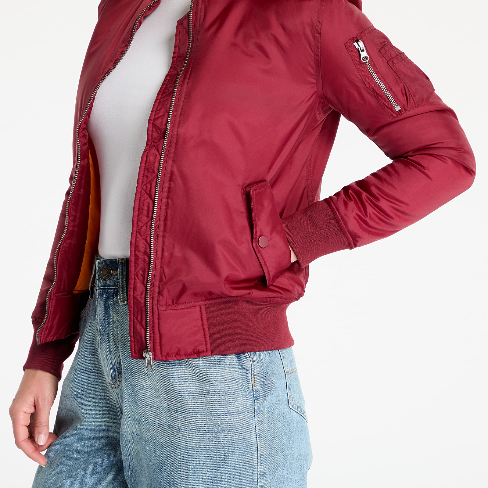 Jackets Urban Classics Ladies Basic Bomber Jacket Wine
