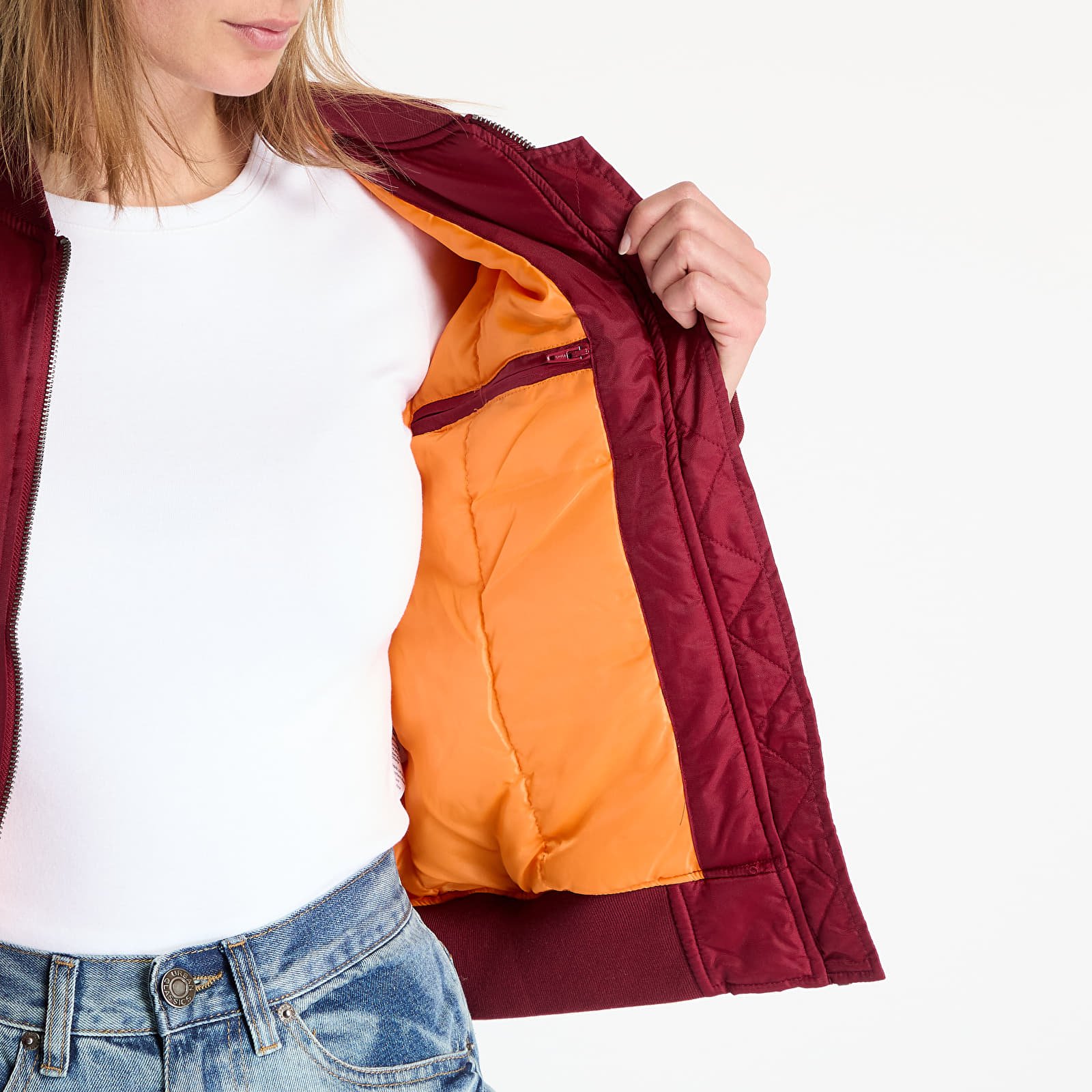 Jackets Urban Classics Ladies Basic Bomber Jacket Wine