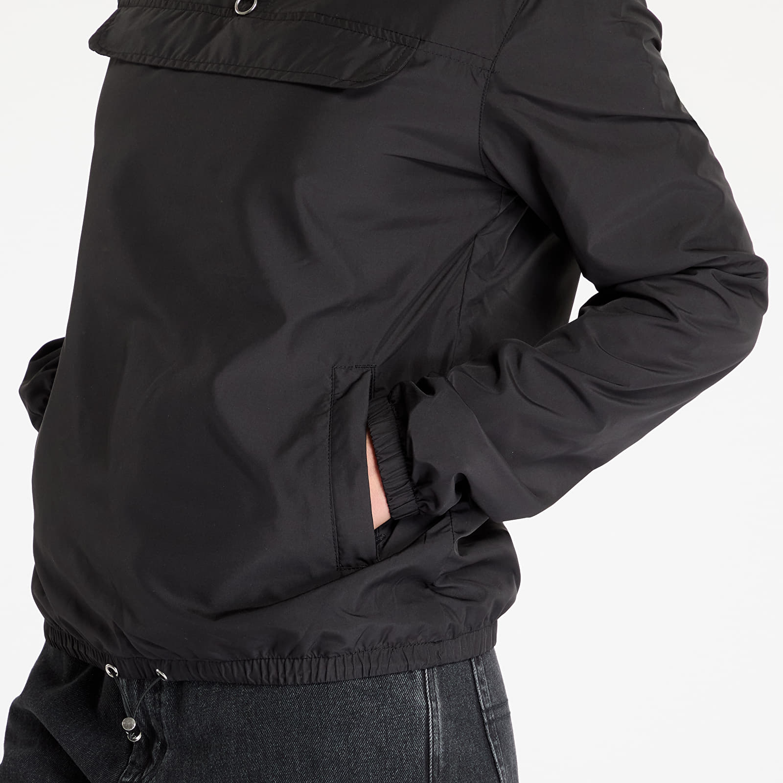 Windjacke Urban Classics Ladies Basic Pull Over Jacket Black