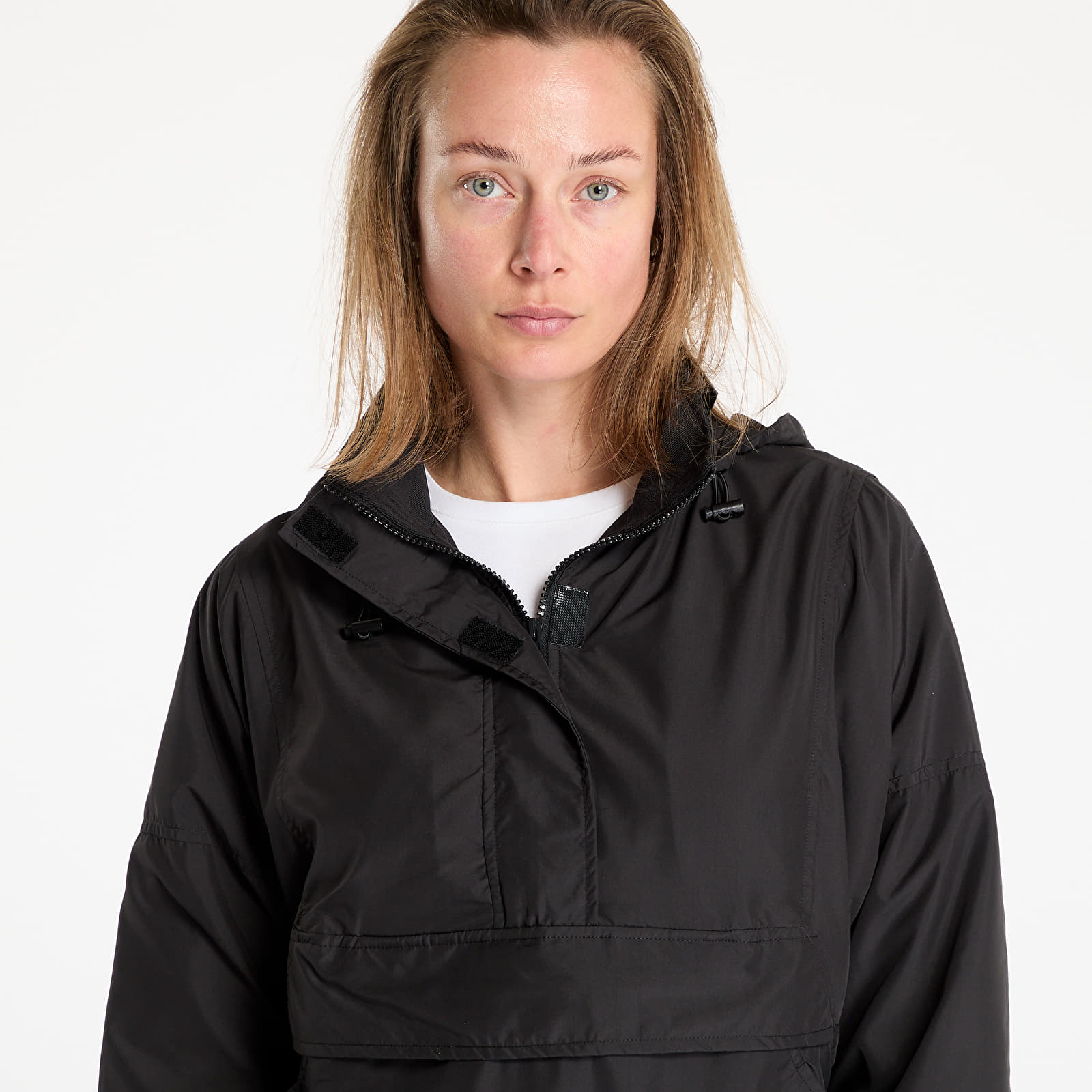 Windbreakers Urban Classics Ladies Panel Pull Over Jacket Black