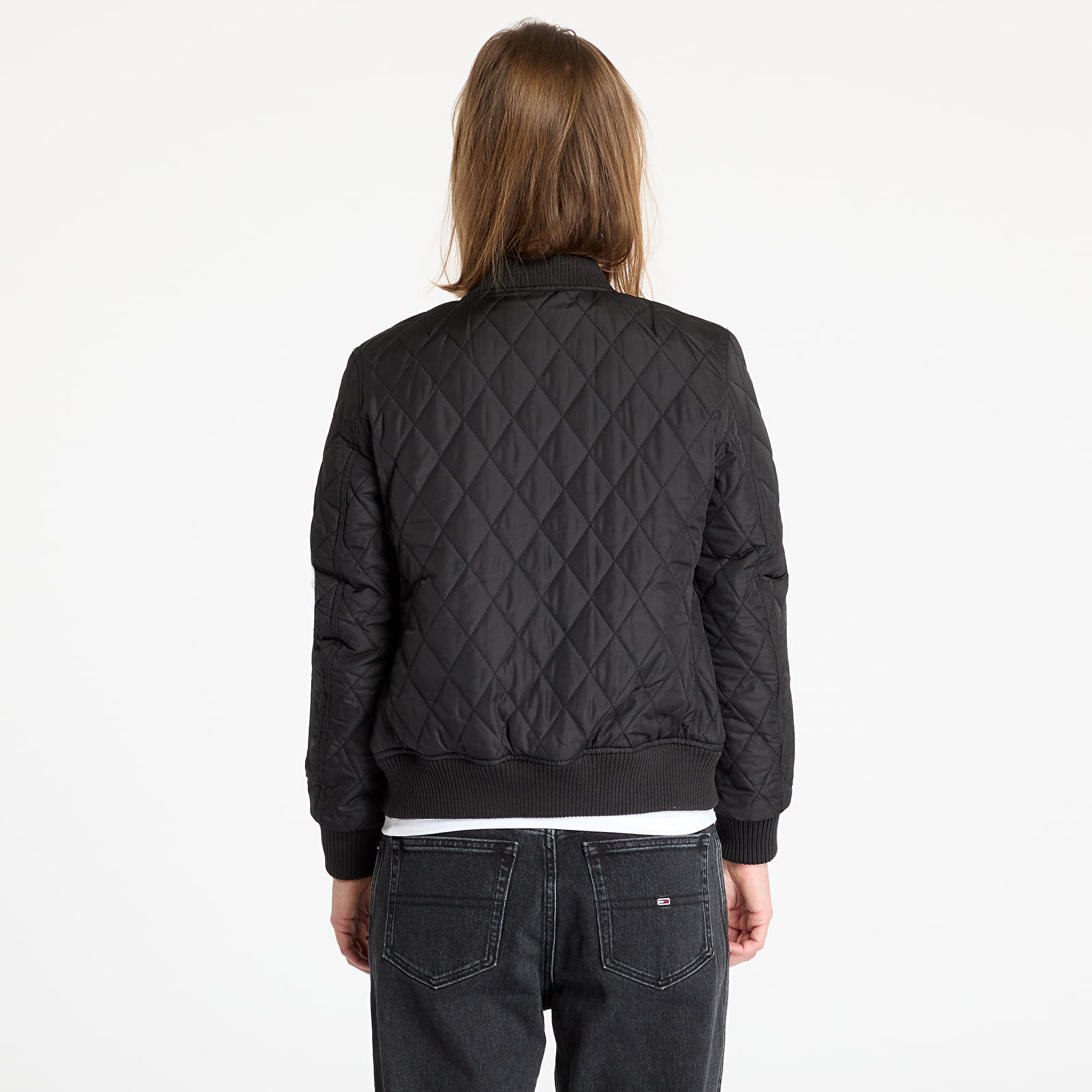 Joped Urban Classics Ladies Diamond Quilt Nylon Jacket Black