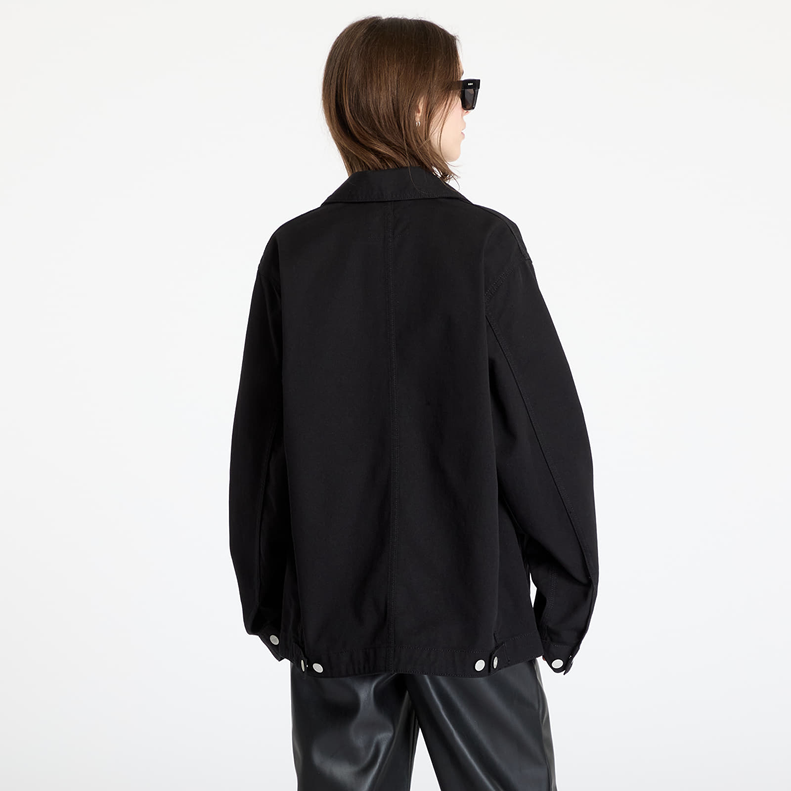 Men's jackets and coats Carhartt WIP Drewe Chore Coat UNISEX Black Rinsed