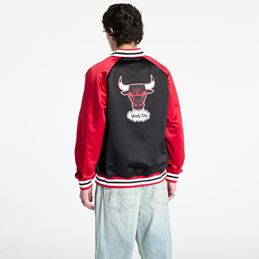 BULLSブルズMitchell&NessスタジャンLメンズRED赤BLACK黒 BULLSブルズMitchell&NessスタジャンLメンズRED赤BLACK黒 - メルカリ