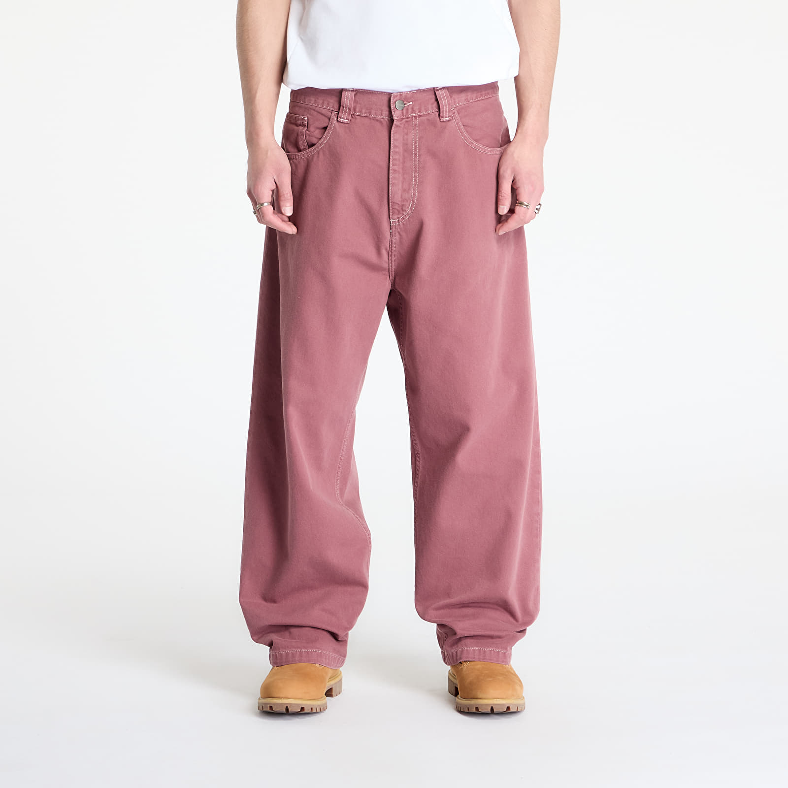 Meeste püksid Carhartt WIP Brandon Pant Dusky Pink Stone Dyed
