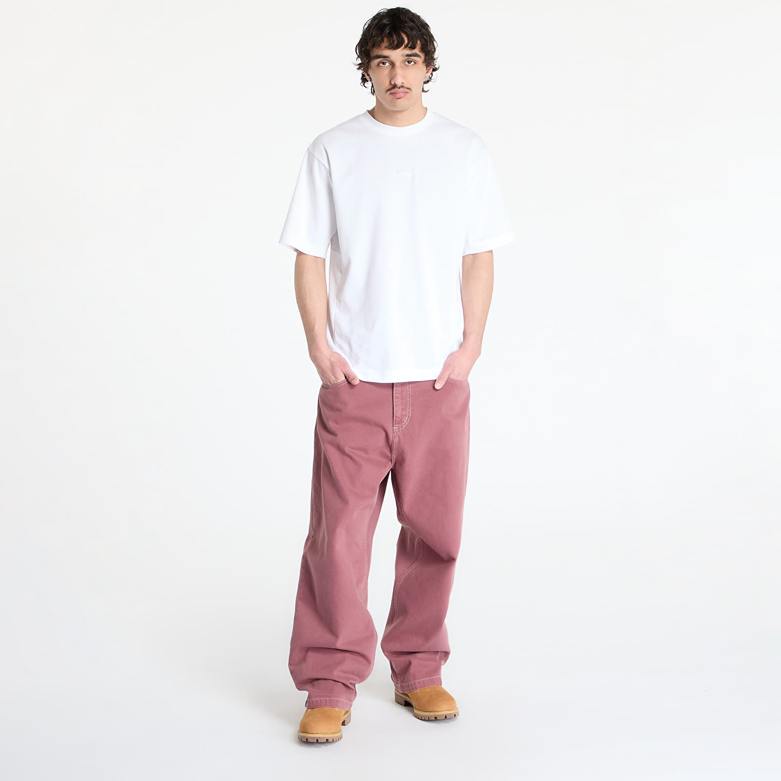 Meeste püksid Carhartt WIP Brandon Pant Dusky Pink Stone Dyed