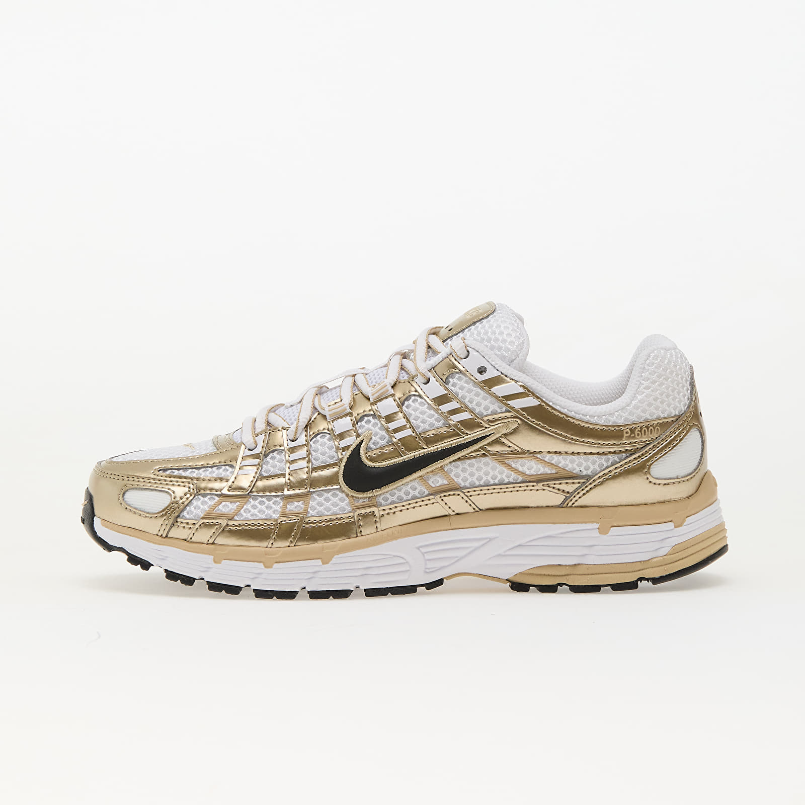 Women's sneakers and shoes Nike W P-6000 Gld White/ Black-Grain-Mtlc Gold Grain