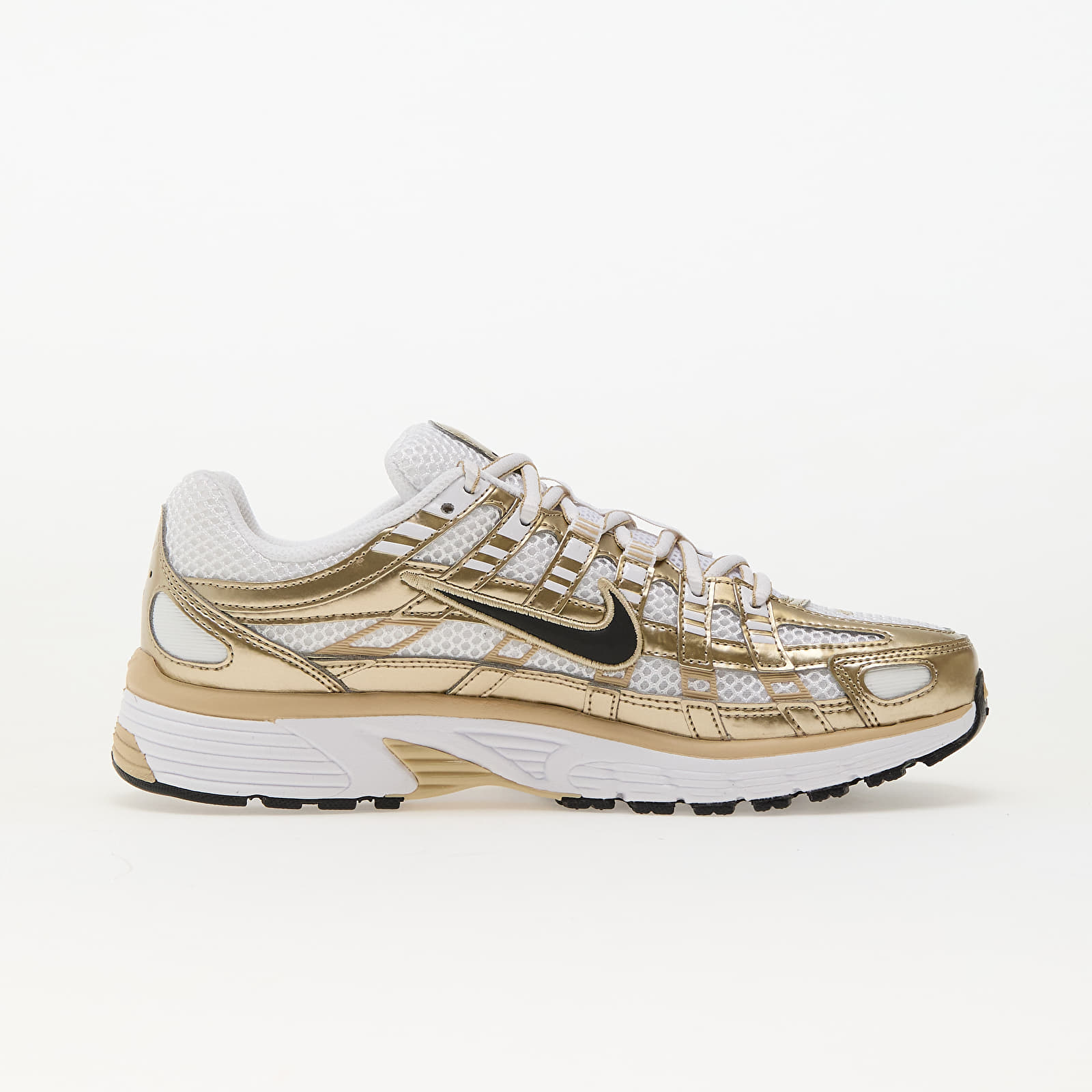 Women's sneakers and shoes Nike W P-6000 Gld White/ Black-Grain-Mtlc Gold Grain