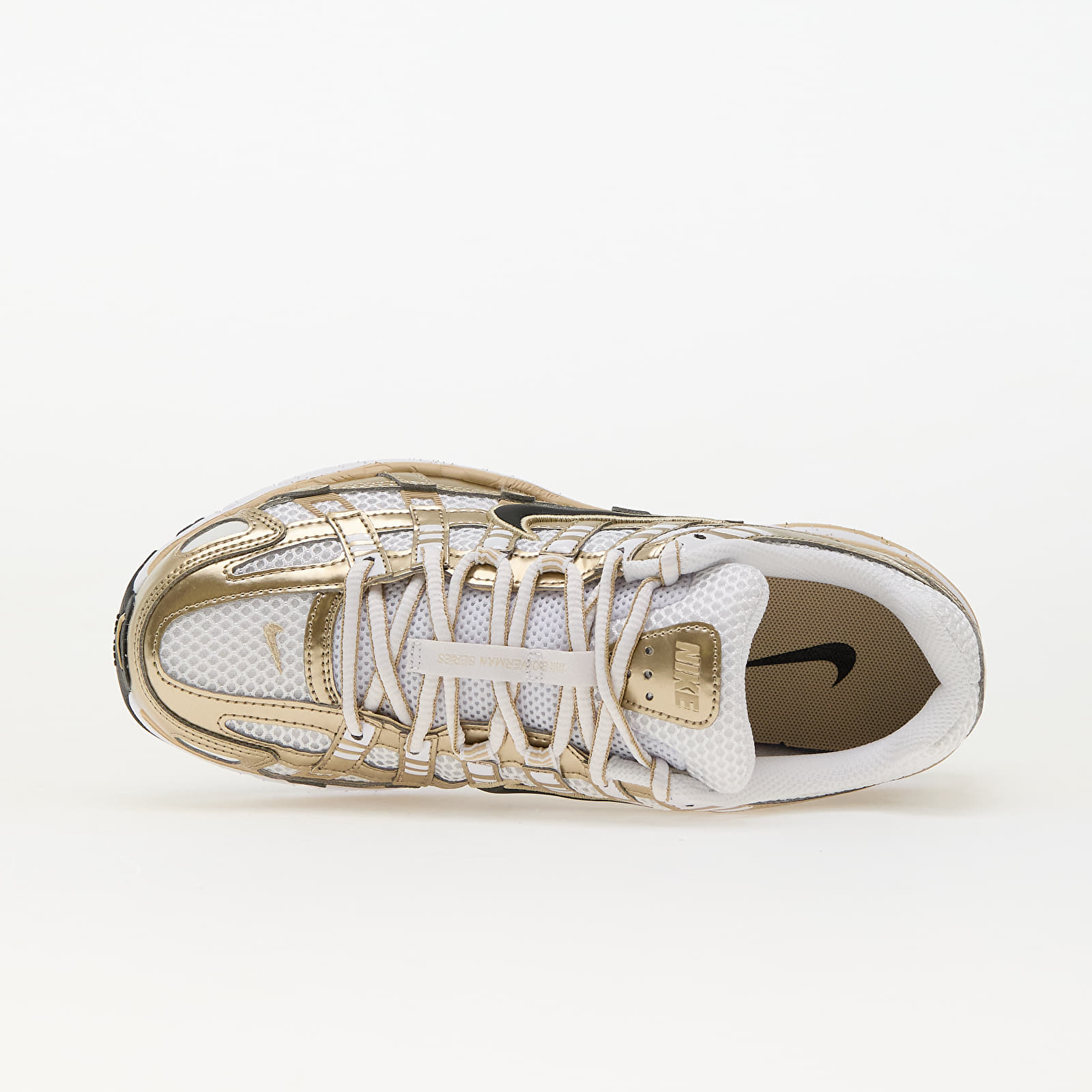 Women's sneakers and shoes Nike W P-6000 Gld White/ Black-Grain-Mtlc Gold Grain