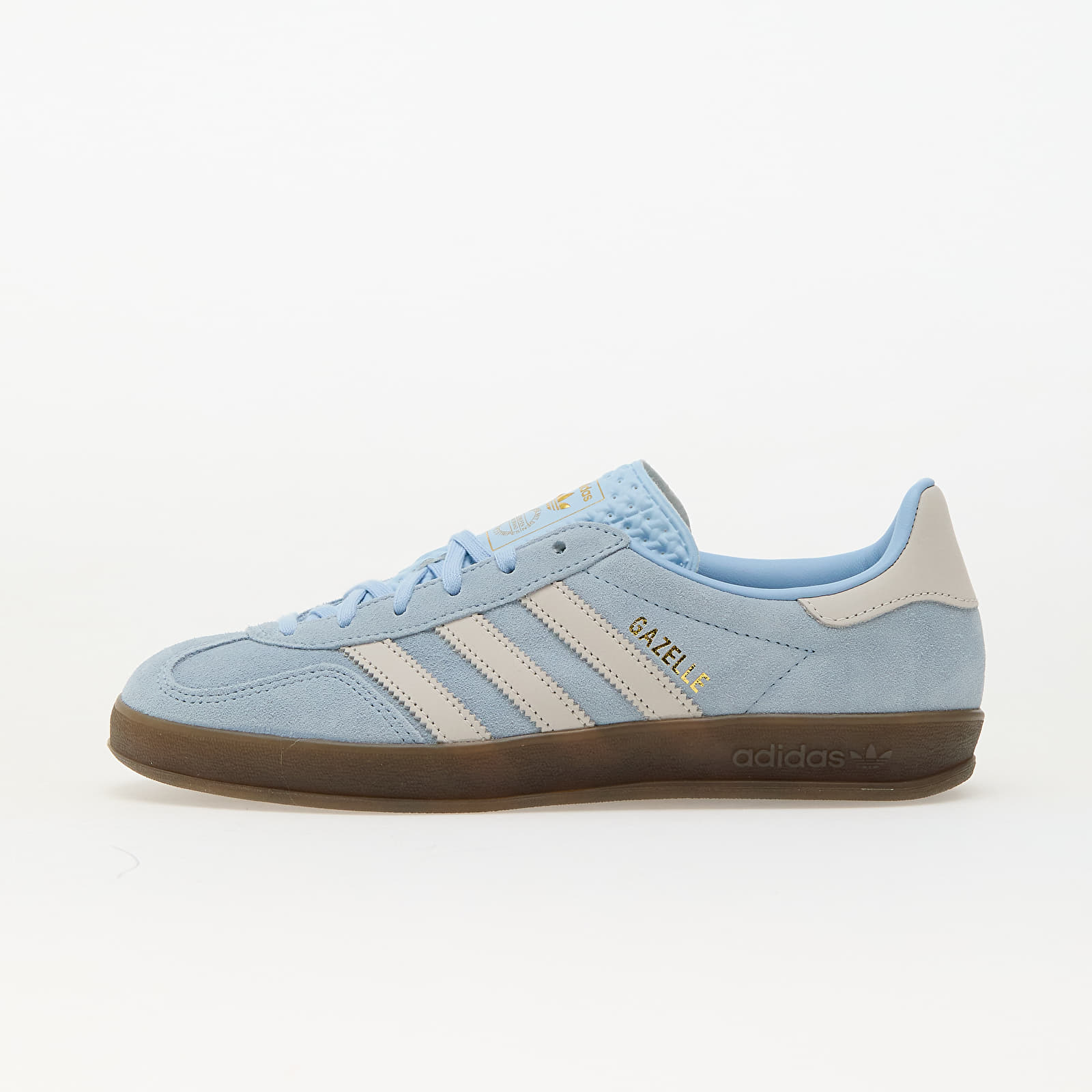 Women's sneakers and shoes adidas Gazelle Indoor W Clear Sky/ Off White/ Gum5