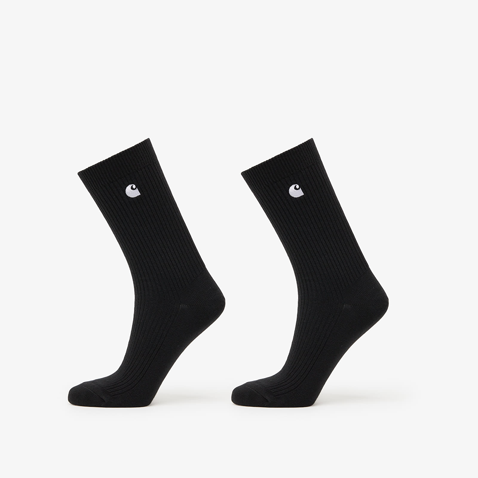 Calcetines para hombre Carhartt WIP Madison Socks 2-Pack Black/ White