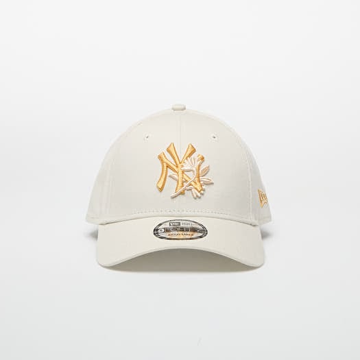Hætte New Era MLB 9FORTY  Floral Icon New York Yankees Floral Icon Stone/Yellow