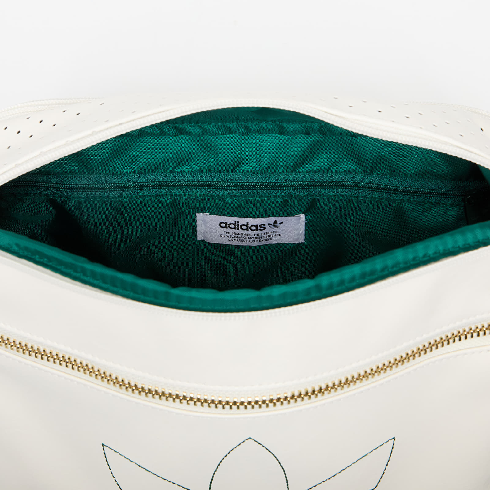 Torbe za na ramo adidas Airliner Off White/ Collegiate Green