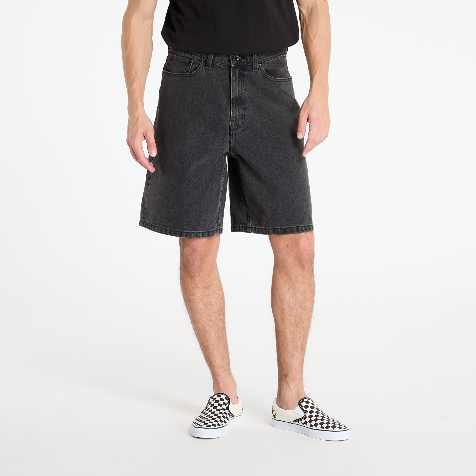 Pantalones cortos para hombre Vans Check-5 Baggy Denim Shorts Black