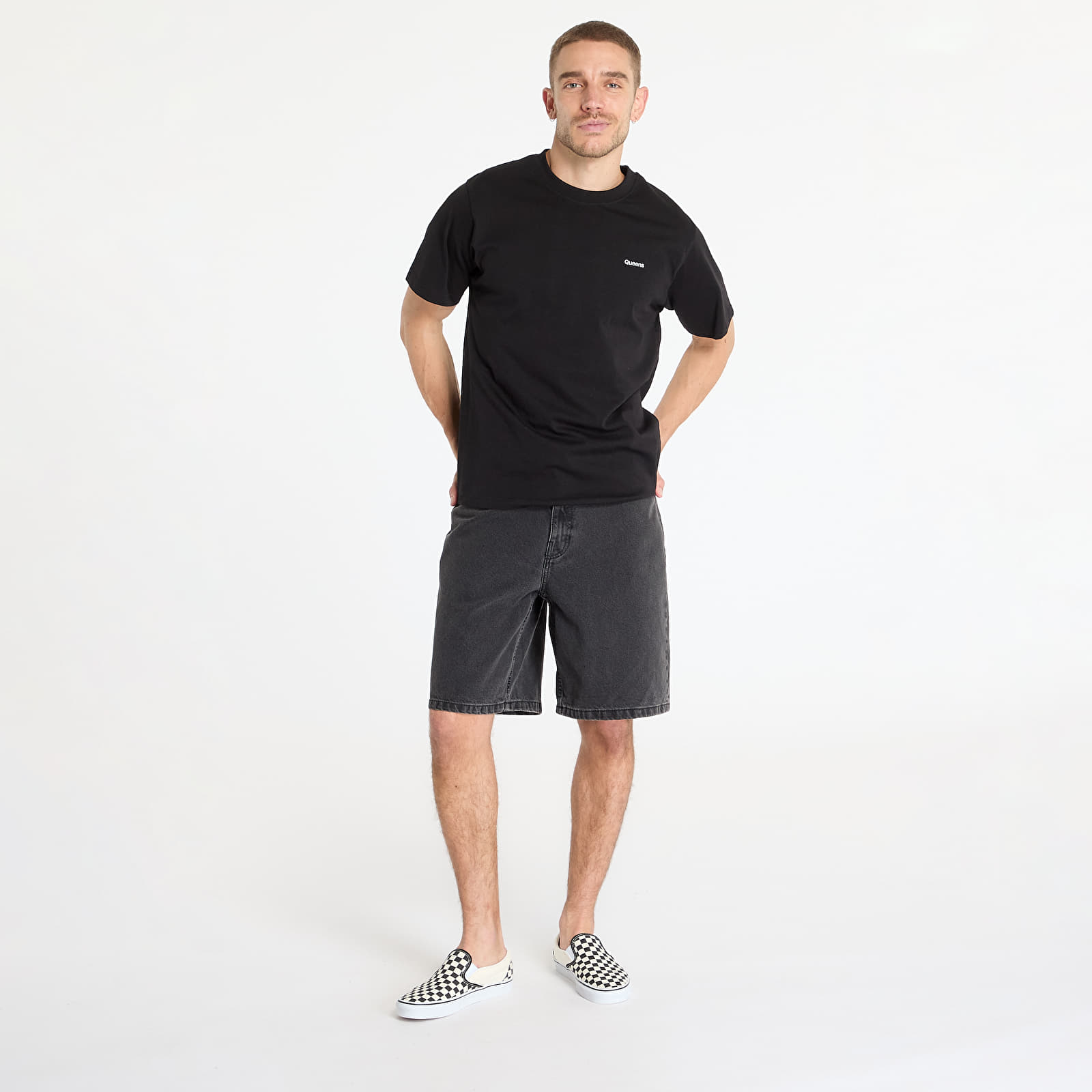 Pantalones cortos para hombre Vans Check-5 Baggy Denim Shorts Black